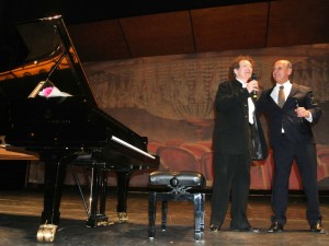 Vladimir Fédorovski and pianist Mikhail Rudy