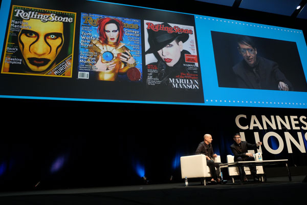 marilyn manson cannes lions 2015