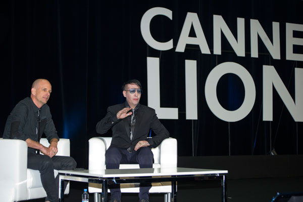 marilyn manson cannes lions 2015