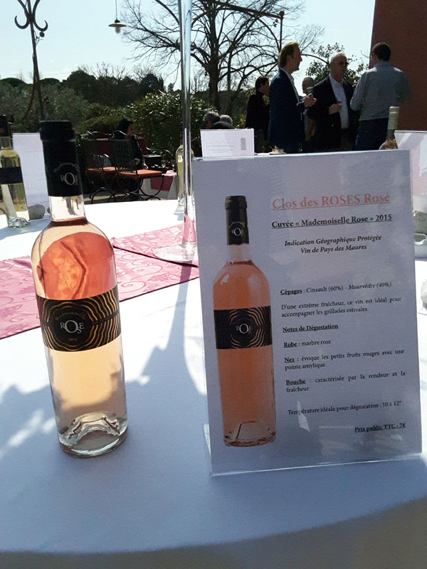 clos des roses millésime 2016