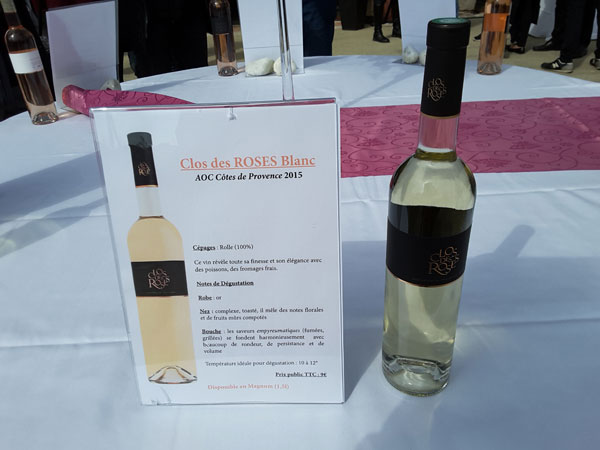 clos des roses millésime 2016