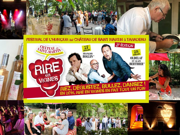 rire en vignes 2016 chateau de saint martin