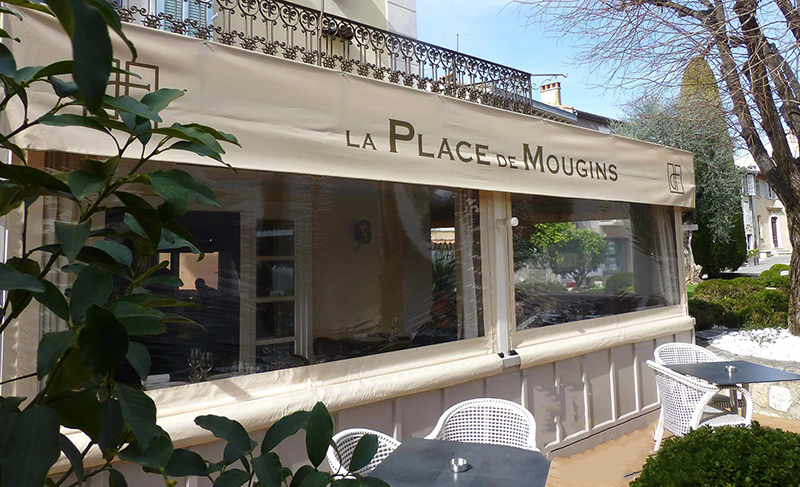 place Mougins menus locavores emporter