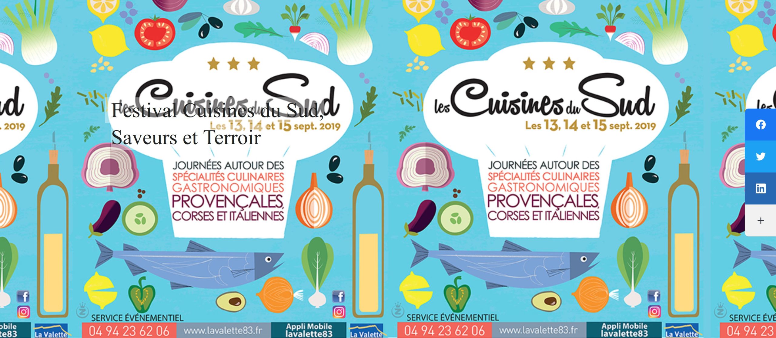 festival cuisines sud valette