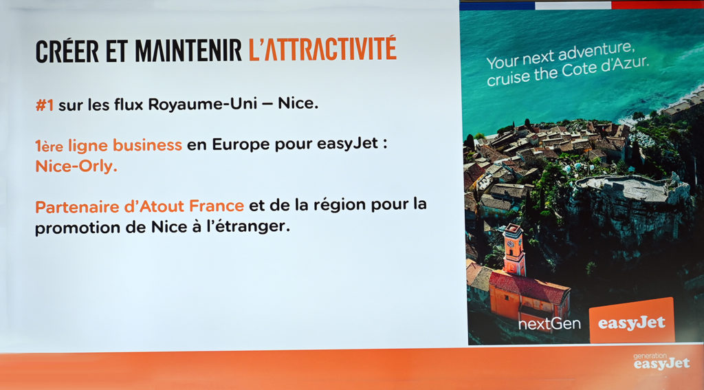 easyjet surfe ailes succès nice