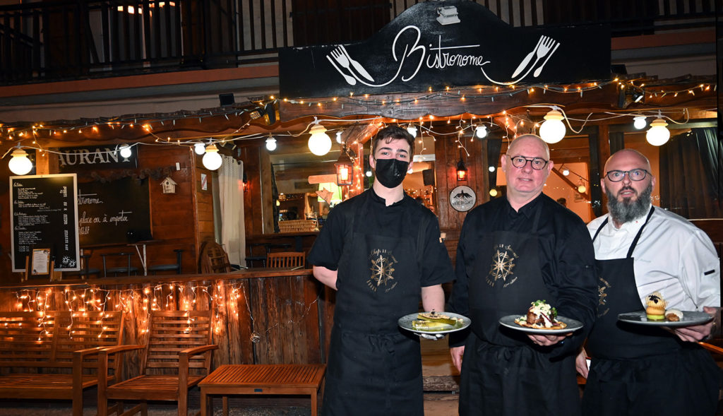 chefs sommet d'auron gastronomie terroir enneigée