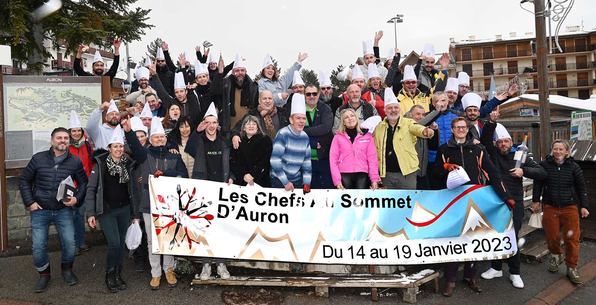 chefs sommet auron merci partenaires