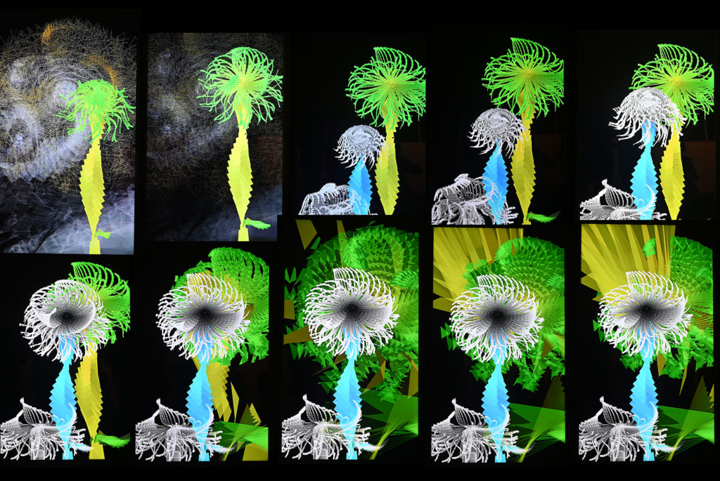 centre art mougins fractal flowers miguel chevalier