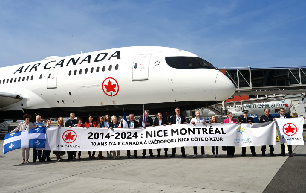 air canada nice montréal fête dix Ans