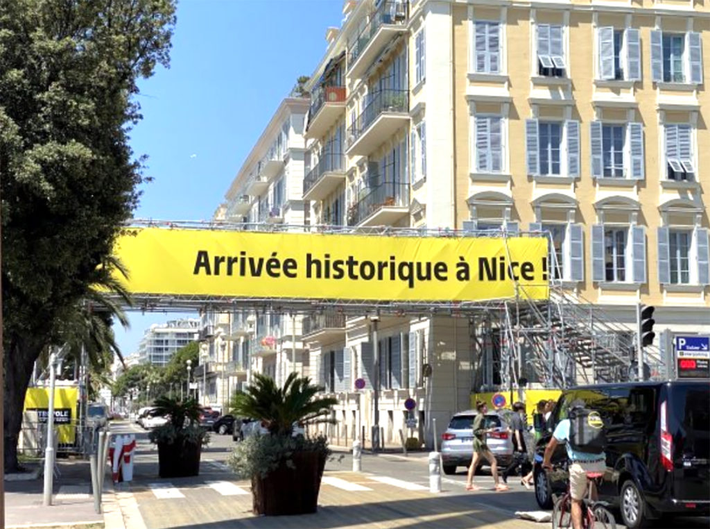 tour france fête arrivée départ etape nice