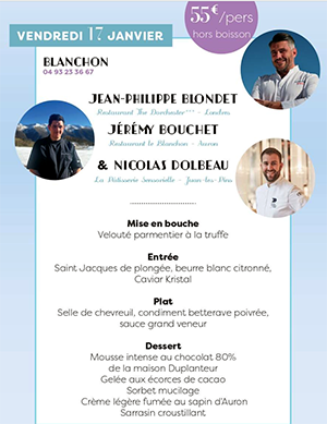 chefs sommet auron toques brûlées enflamment pistes