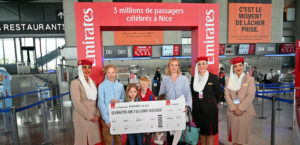 emirates 3 millionième passager aéroport nice