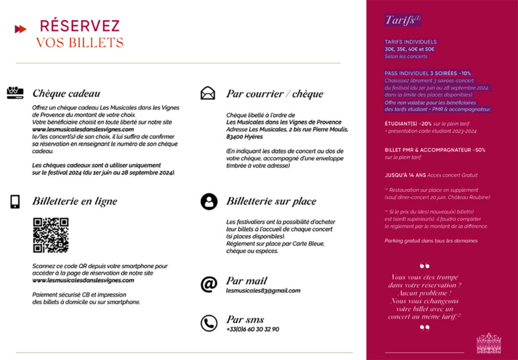 13 musicales vignes provence