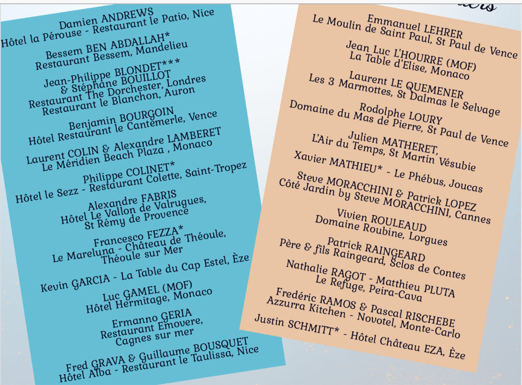 chefs sommet auron 2026