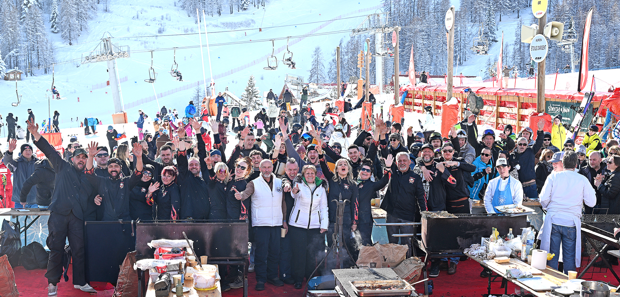 toques brûlées barbecue géant