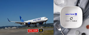 united airlines expérience culinaire
