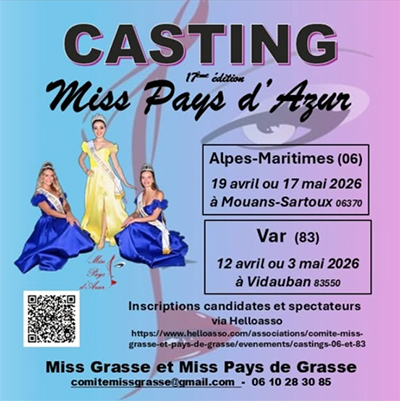 miss pays dazur 2026 grasse