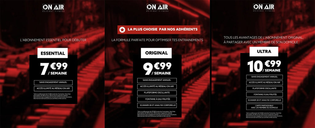 on air fitness shopping promenade riviera