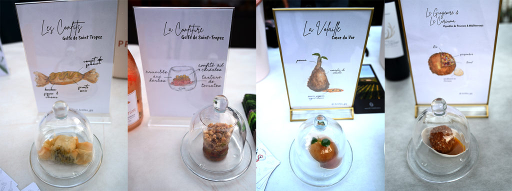 banquet tropicana flore vignobles scène