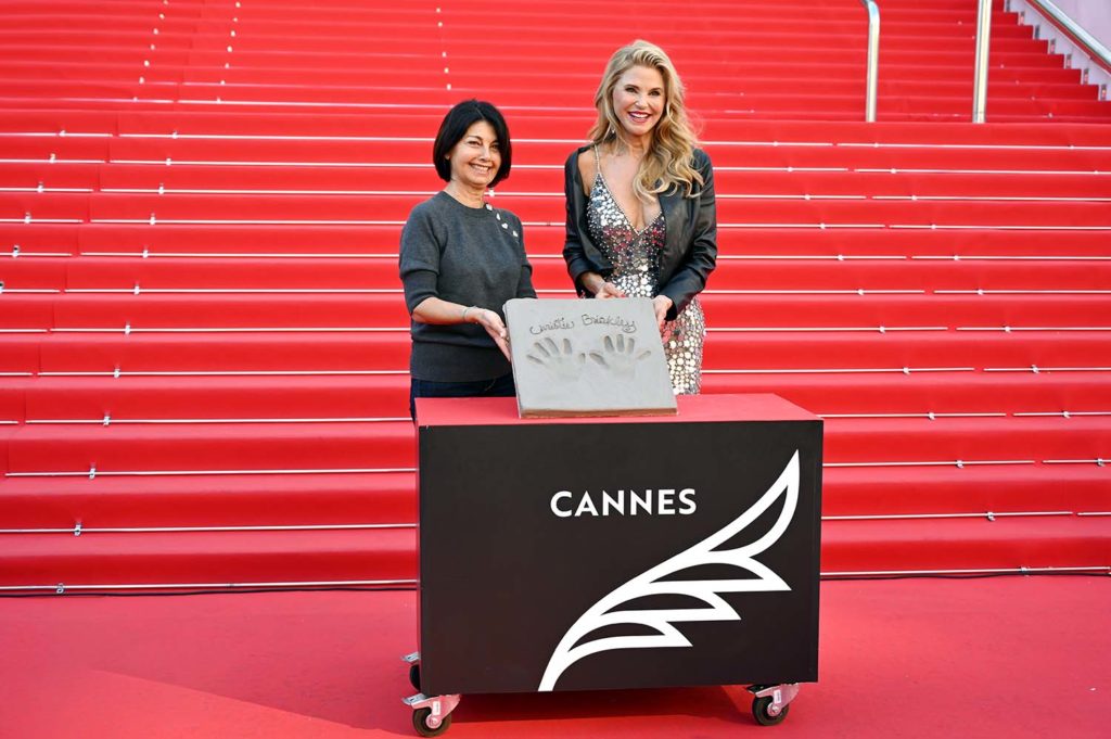 christie brinkley empreintes croisette