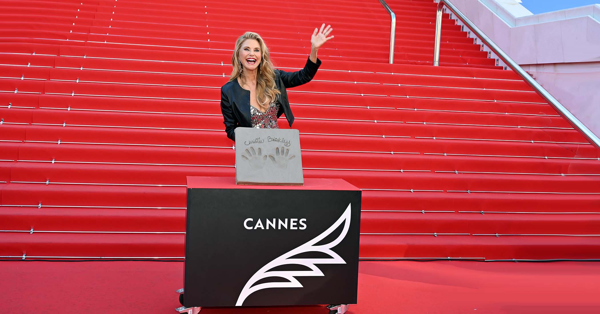 christie brinkley empreintes croisette