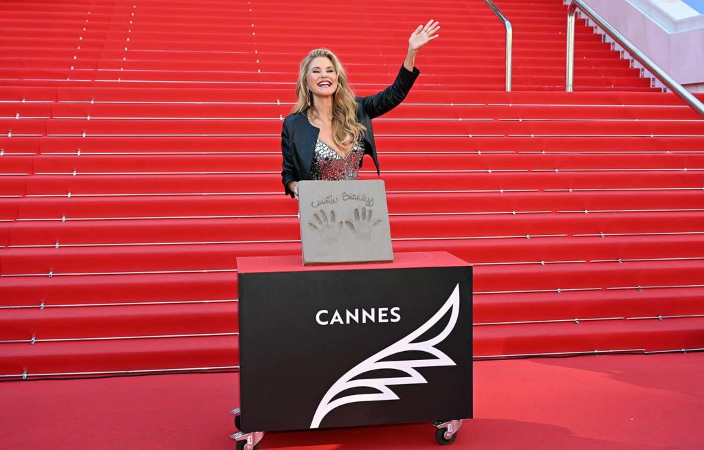 christie brinkley empreintes croisette