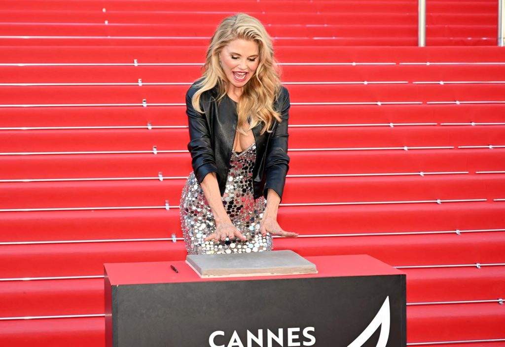 christie brinkley empreintes croisette