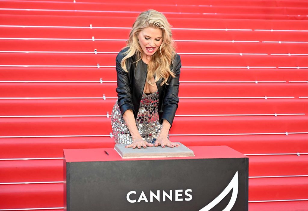 christie brinkley empreintes croisette