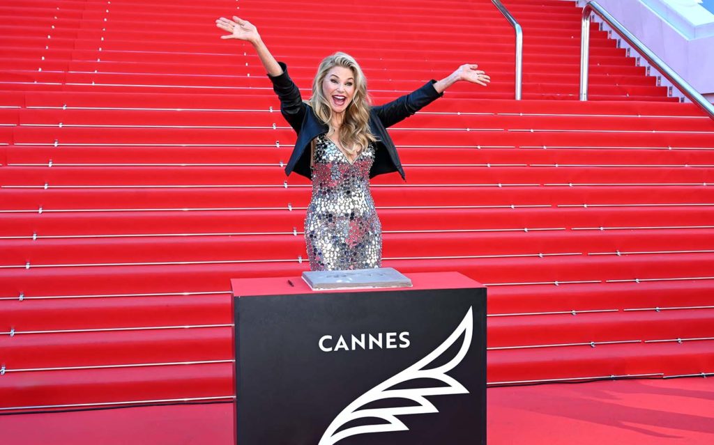 christie brinkley empreintes croisette