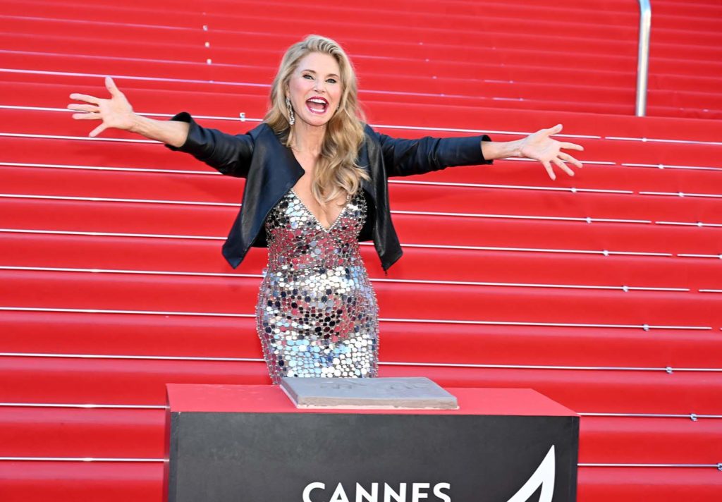 christie brinkley empreintes croisette